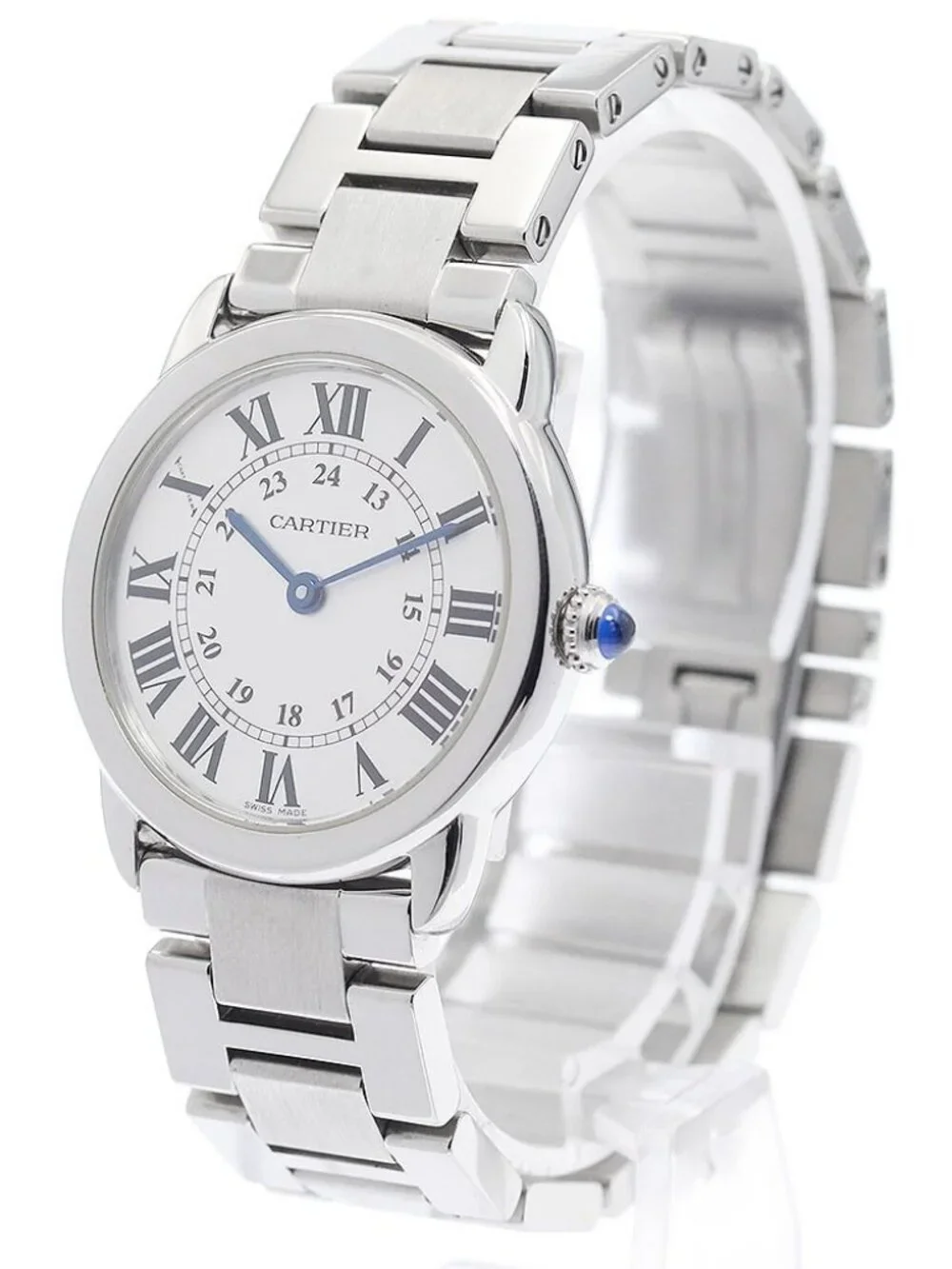 CARTIER Ronde Solo SM W6701004 Silver Dial Quartz Ladies Watch_972717
